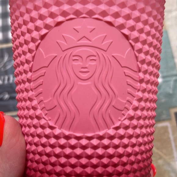 Starbucks 2022 Pink Gradient Studded Tumbler 16oz - Picture 2 of 7